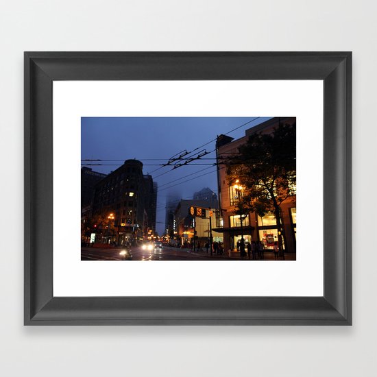 Foggy Framed Art Print