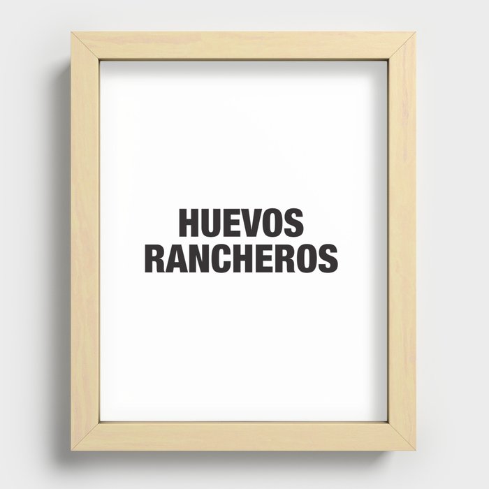 Huevos Rancheros Recessed Framed Print