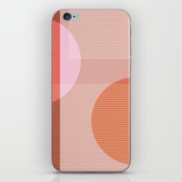 Shapes and Lines 4 in Terracotta iPhone Skin