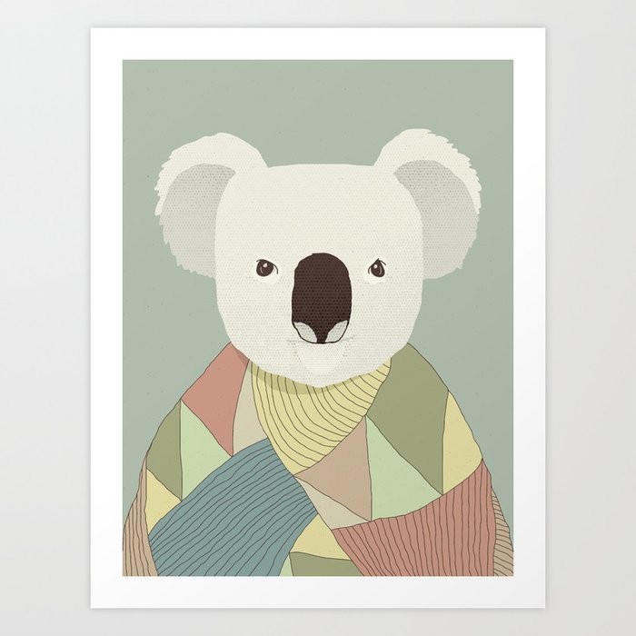 Whimsical Koala II Art Print