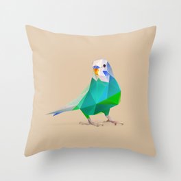 Parakeet Throw Pillow