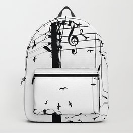 Morning song birds Backpack | Electricpowerline, Patterns, Nautre, Pattern, Illustration, Musicart, Birds, Peace, Morning, Songbird 