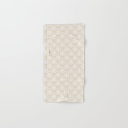 Art Deco Light Neutral Scallop Pattern Hand & Bath Towel