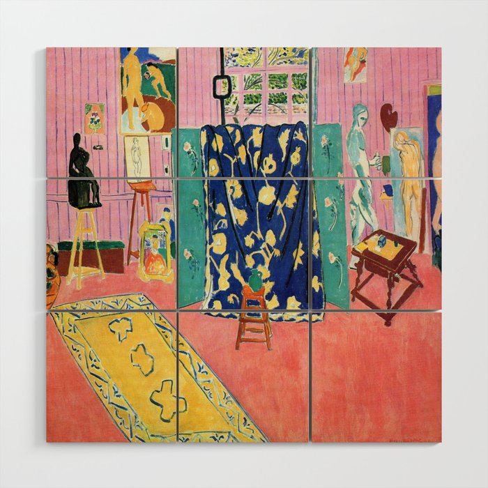 Henri Matisse The Pink Studio Wood Wall Art