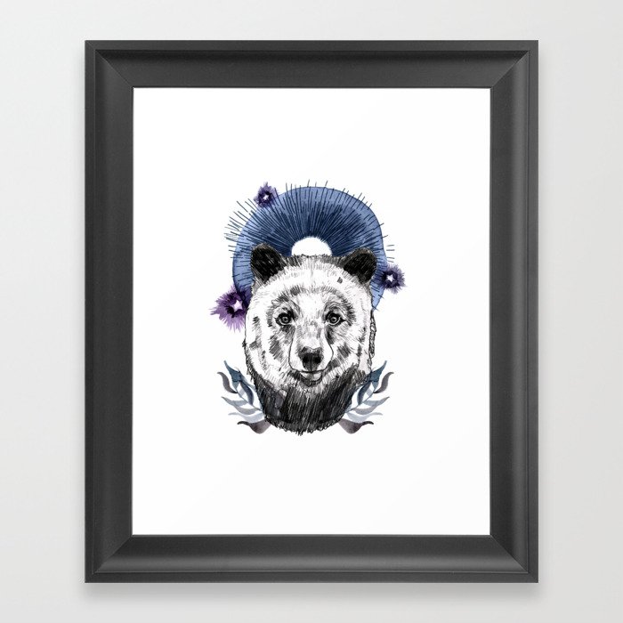 The Bear (Spirit Animal) Framed Art Print