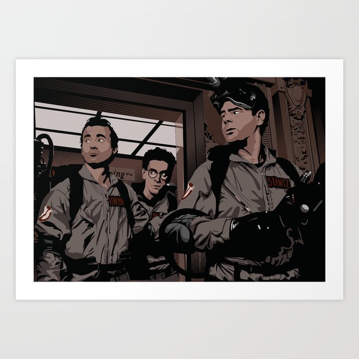 Ghostbusters, "It goes up.." Art Print