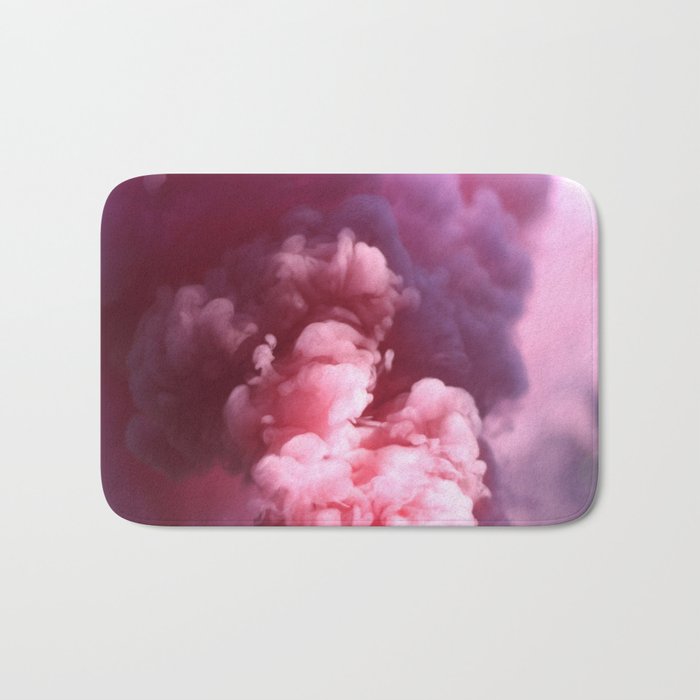 Pink Clouds Smoke Bath Mat
