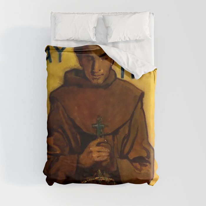 “Fray Marcos” Western Art by Gerald Cassidy Duvet Cover