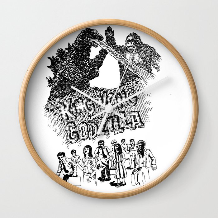 Godzilla .vs. King Kong Wall Clock