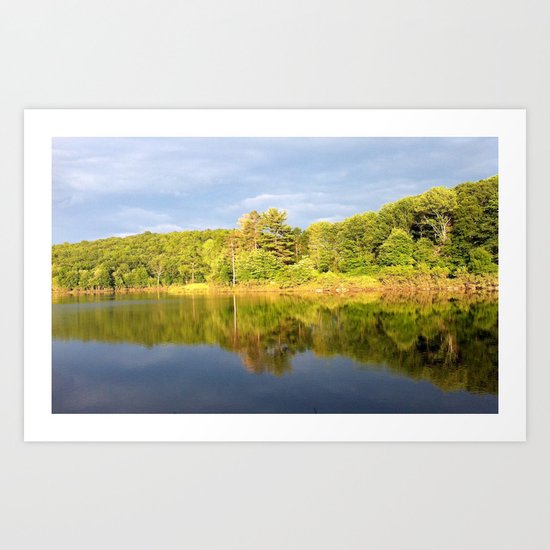 Nature at its Best - Mirror Landscape Art Print