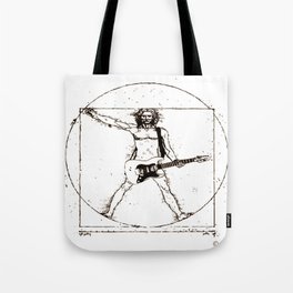 Guitar Man and Da Vinci Tote Bag
