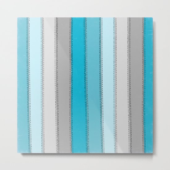 Blue Lines Metal Print