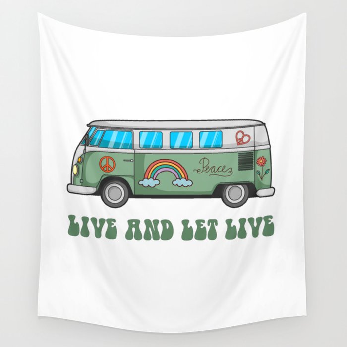 Hippie hotsell van tapestry