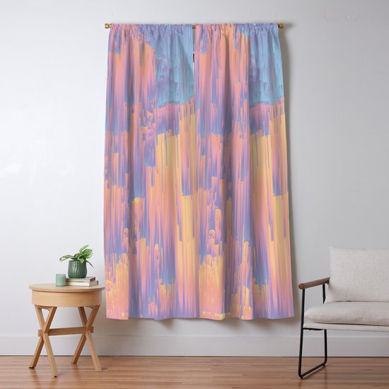 Chillhop Beats Abstract Pixel Art Blackout Curtain By