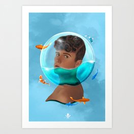 FishBoy Art Print