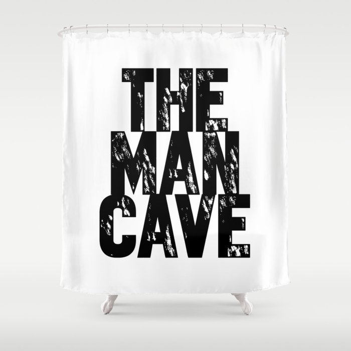 Man Cave Shower Curtain By Wild, Cave Shower Curtain
