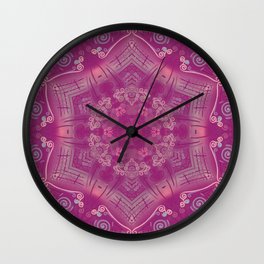 Cherry Mandala Wall Clock
