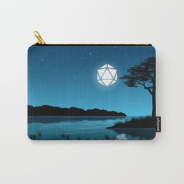 Tree By the Lake D20 Dice Full Moon Tabletop RPG Landscape Carry-All Pouch