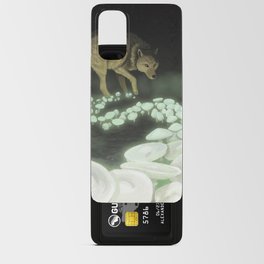 White Wolf Trailing Death Mushrooms Android Card Case