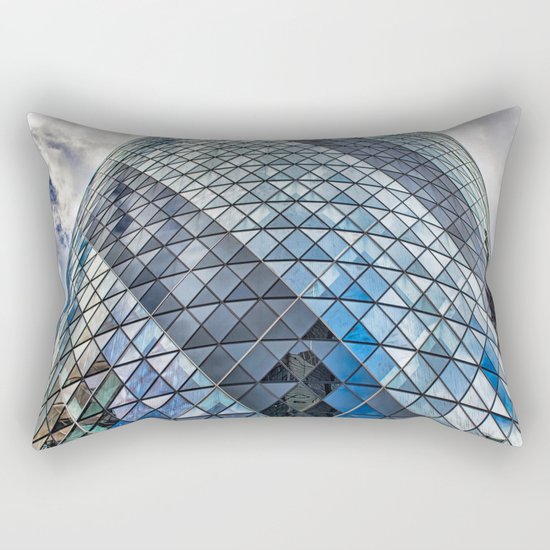 London The Gherkin 30 St Mary Axe Rectangular Pillow