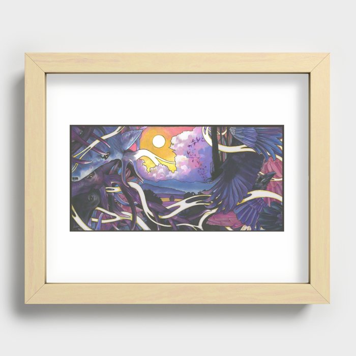 The Raven Cycle Recessed Framed Print