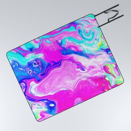 Liquid Color Colorful Marble 19 Picnic Blanket