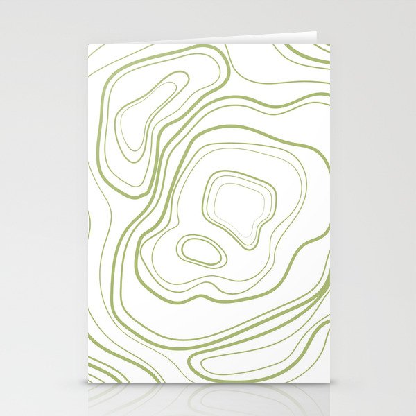 magic green pattern Stationery Cards