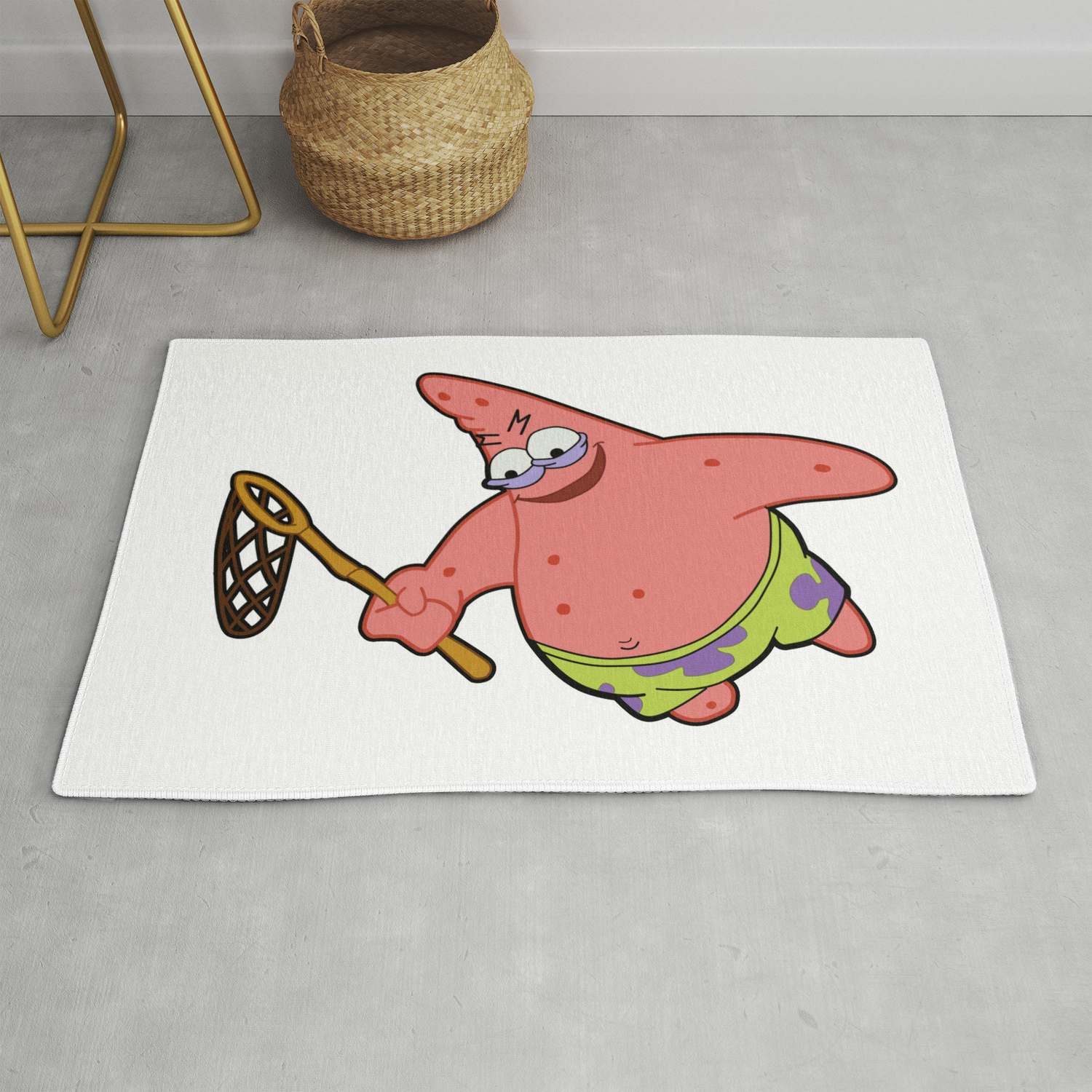 Savage Patrick Star Meme Evil Angry Spongebob Squarepants Rug By