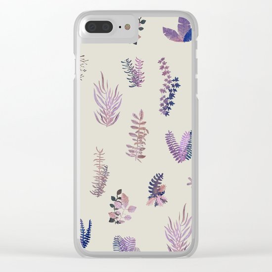 pink garden at day Clear iPhone Case