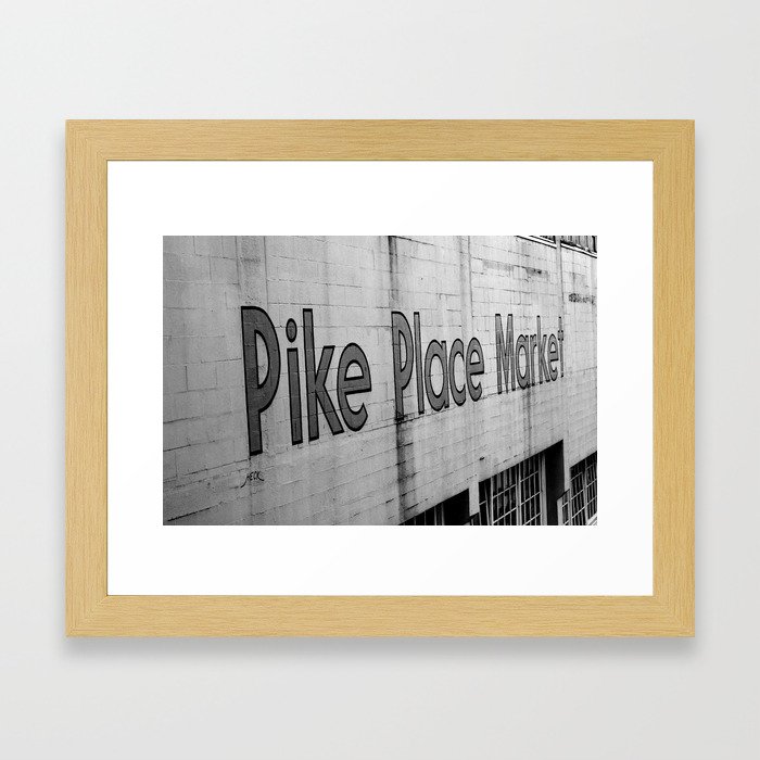 Seattle Pike Place Framed Art Print