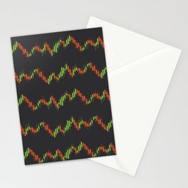 Stock market graph Stationery Cards