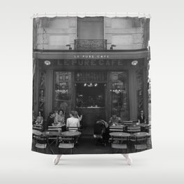 French Cafe - Paris, France Shower Curtain
