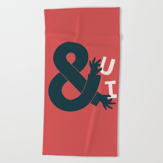 You and I, Ampersand Beach Towel
