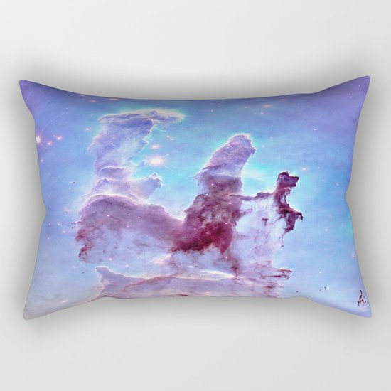 nEBulA Pastel Blue & Lavender Rectangular Pillow