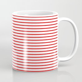 Thin Red Lines Horizontal Coffee Mug