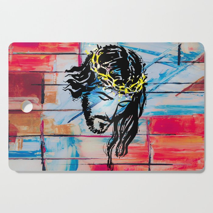 Jesus painting Cutting Board