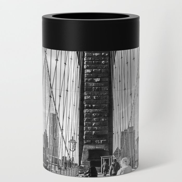Brooklyn Bridge | New York City | Black and White Travel Photography in NYC Can Cooler