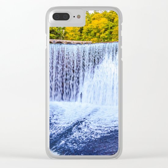 Monk's waterfall Clear iPhone Case