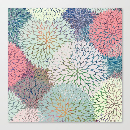 Abstract Floral Petals 3 Canvas Print