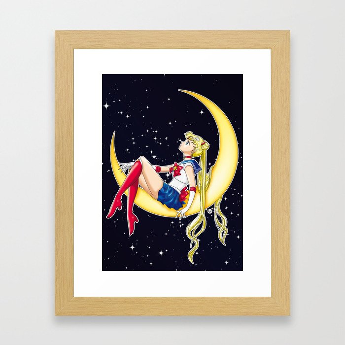 Pretty Guardian Sailor Moon Framed Art Print