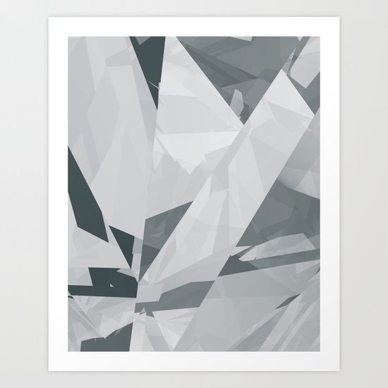 Ice cracks #1 Art Print