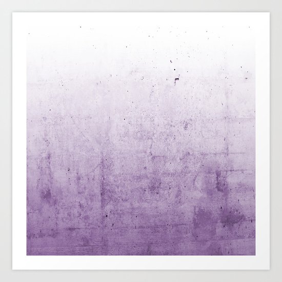 Radiant Orchid Purple Ombre Art Print