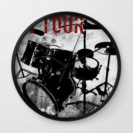 Rock 'n Roll Drums Wall Clock
