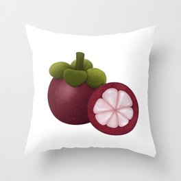 Mangosteen. Throw Pillow