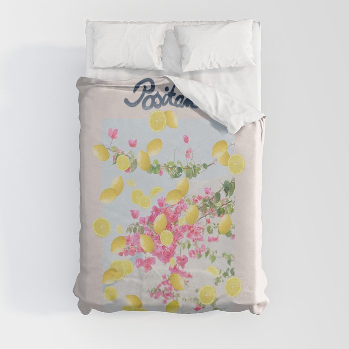 Flower & Fruit Market Positano Italy #1 #wall #art #society6 Duvet Cover