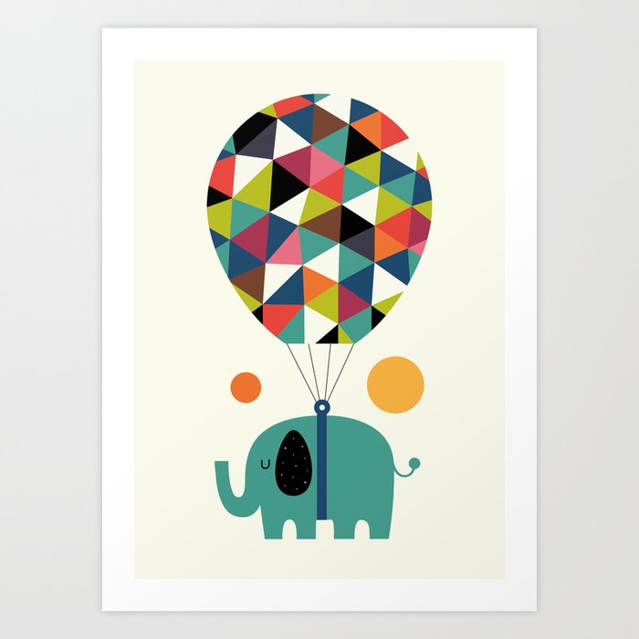 Discover the motif FLY HIGH AND DREAM BIG by Andy Westface as a print at TOPPOSTER
