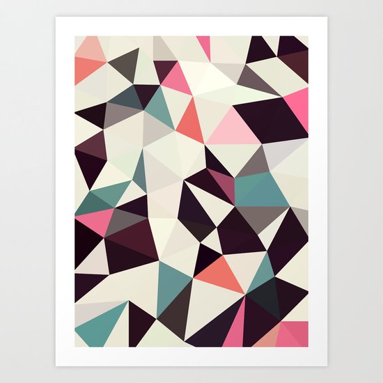 Retro Tris Light Art Print