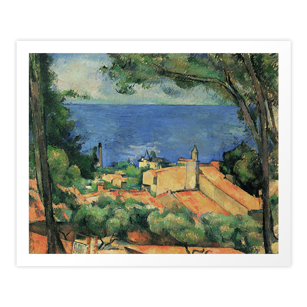 L?Estaque ? Paul Cezanne Art Print by famouspaintings