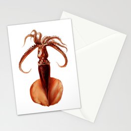 Giant Squid Stationery Card