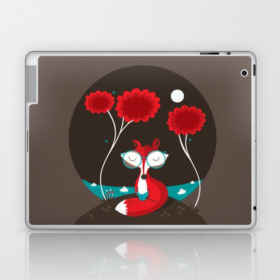 About a red fox Laptop & iPad Skin